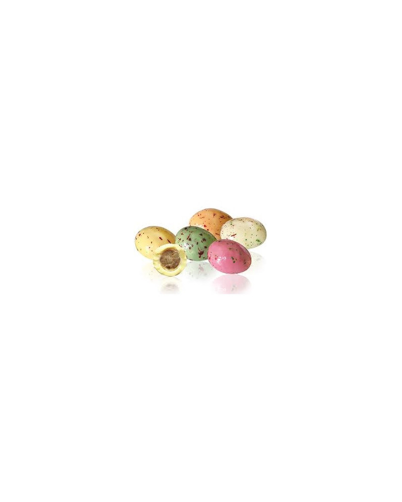 Oeufs feuilletés pralinés multicolores pécou