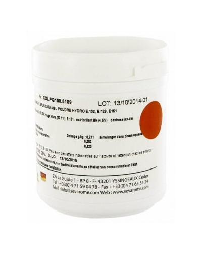 Colorant hydro brun caramel Sévarome (100gr)