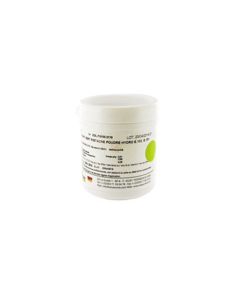 Colorant alimentaire hydrosoluble en poudre 100g - Colorant en poudre