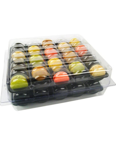 Boîte pour 70 macarons thermoformée