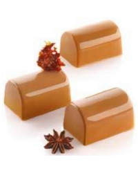 Moule 8 bûchettes silicone blanc