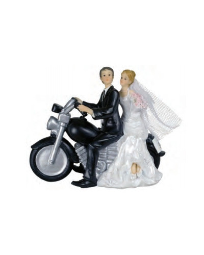 Couples de mariés sur moto