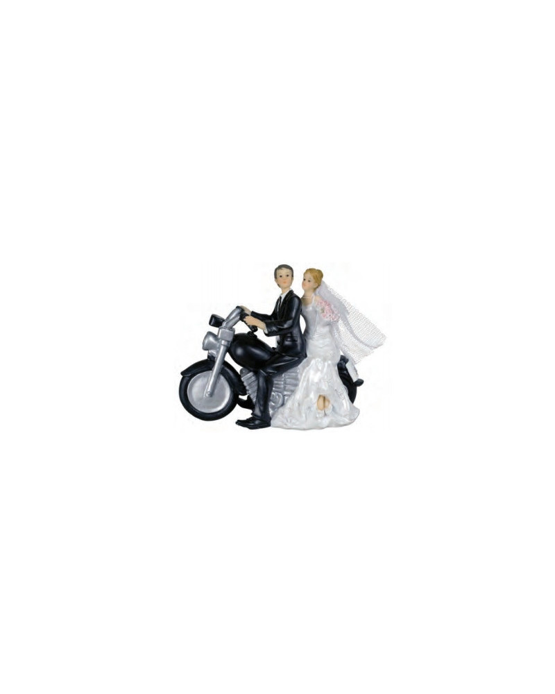 Couples de mariés sur moto
