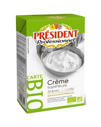 Crème Supérieure 35% MG Bio 1L en brique