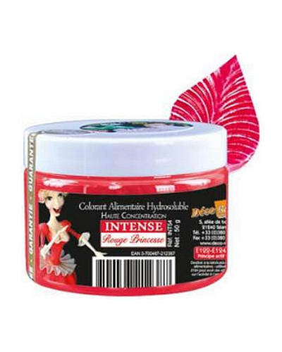 Colorant rouge princesse par 50gr Déco Relief