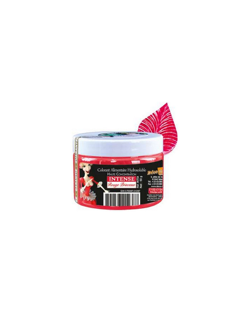 Colorant rouge princesse par 50gr Déco Relief