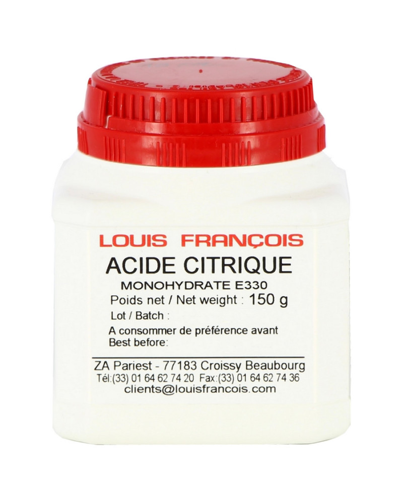 Acide citrique monohydrate par 150gr Louis François