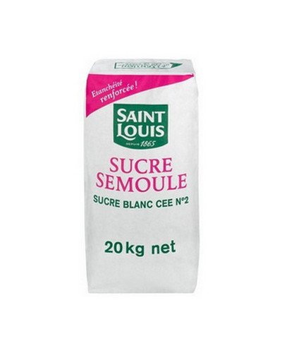 Sucre en poudre Saint Louis par 20kg