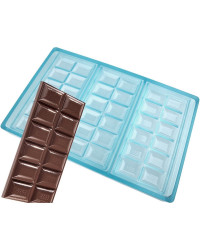 Moule pour chocolat 3 tablettes vague Cabrellon