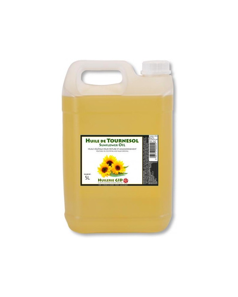 Huile de tournesol italienne en bidon de 5 litres