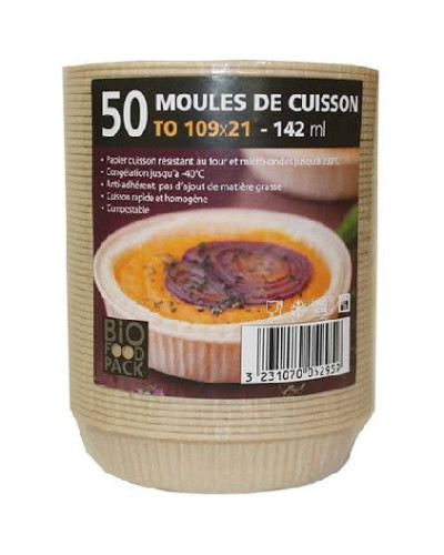 Lot moules tourtières en papier x 50