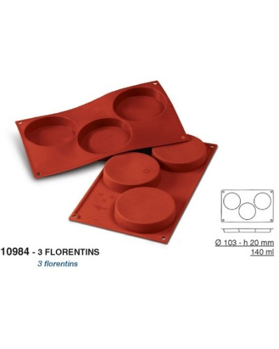 Moule silicone 3 florentins