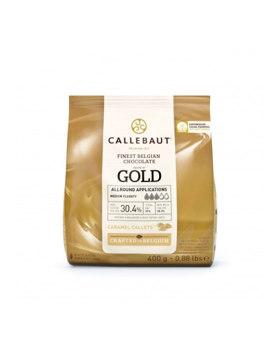 Chocolat blanc 30,4% Caramel Gold Callebaut 400g