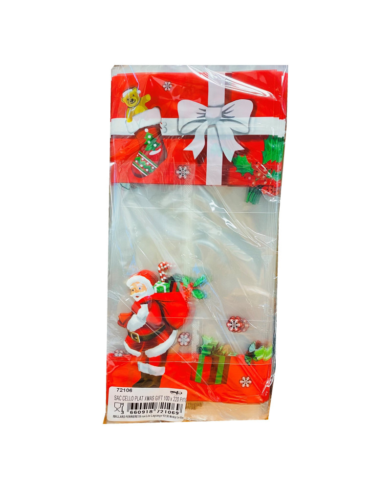 Sachets plats XMAS GIFT 100 x 220