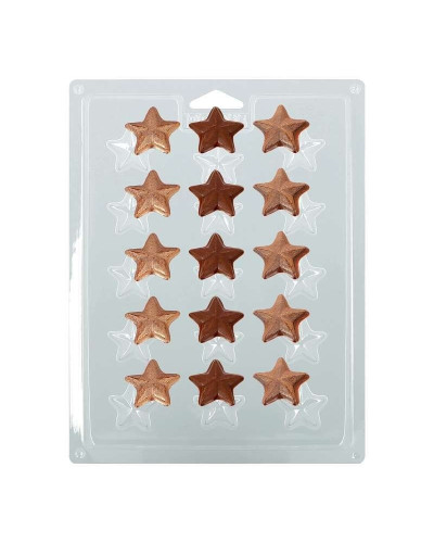 Plaque pour chocolat étoile Déco Relief