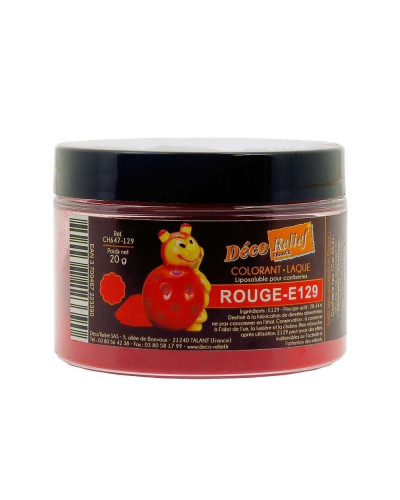 Colorant laqué rouge tomate  20g Déco relief