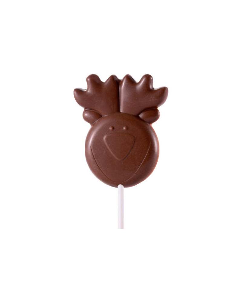 Moule pour sucette en chocolat Renne