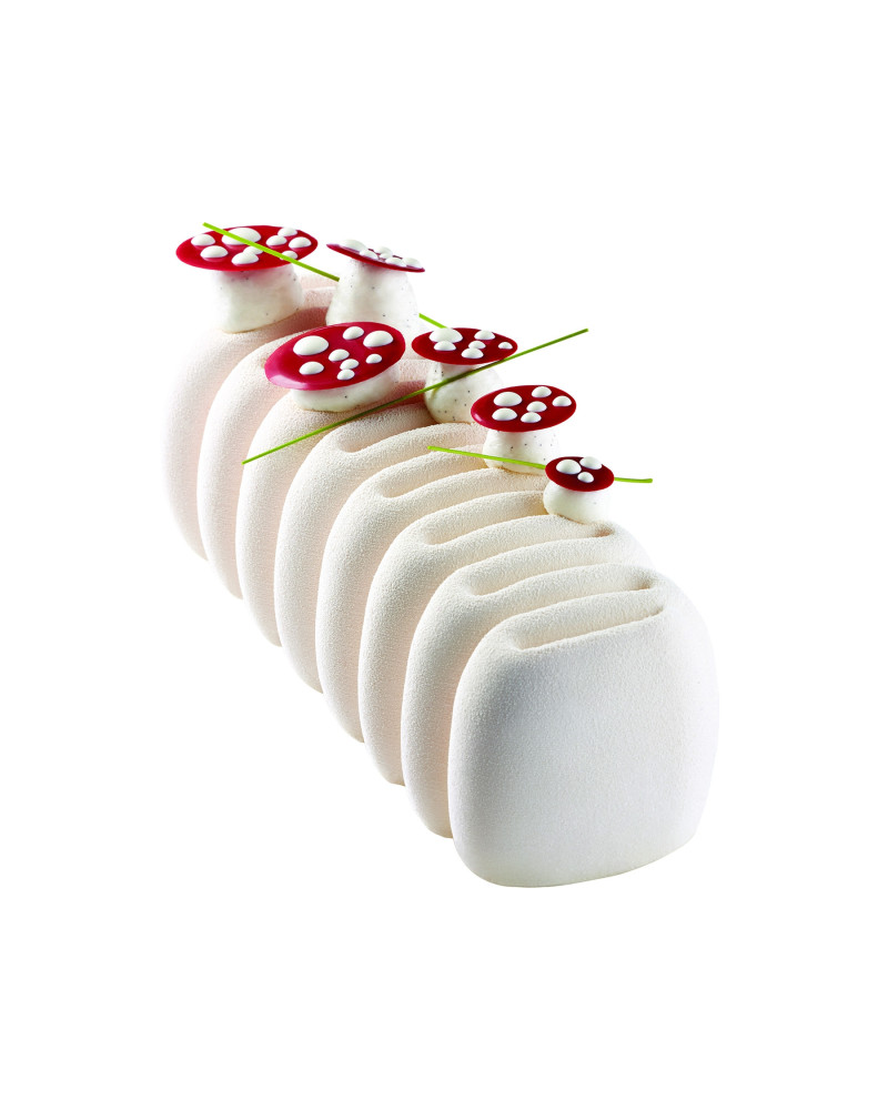 Moule à bûche "crème" silicone