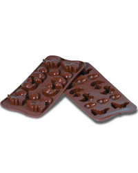 Plaque silicone EasyChoc 14 sujets Pâques