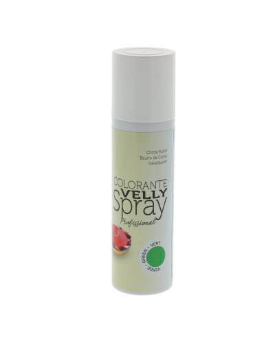 Spray colorant alimentaire "Effet Velours" vert