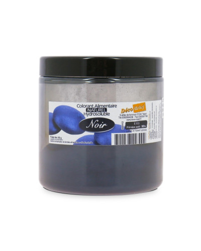 Colorant naturel noir Déco Relief en pot de 50 gr