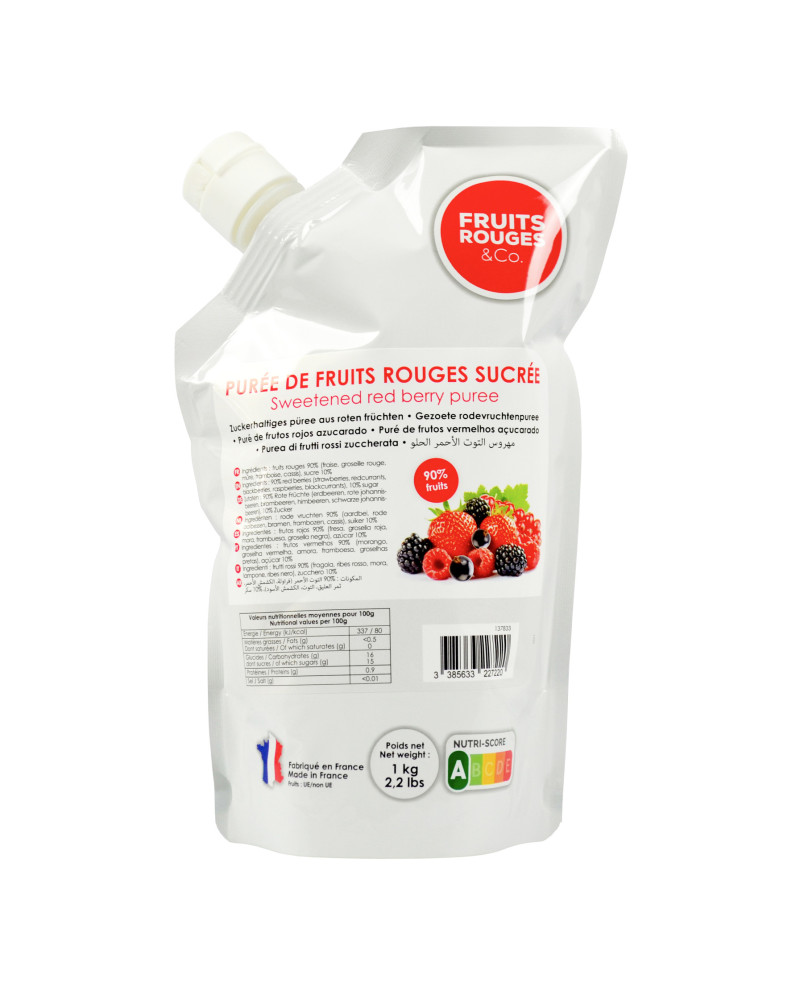 Purée de fruits Rouges 1kg