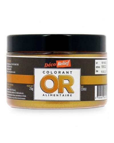 Colorant métallisé or précieux  (25gr) Déco Relief