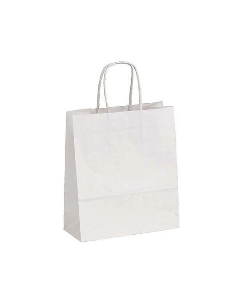 Sac cabas papier kraft blanc grand modèle