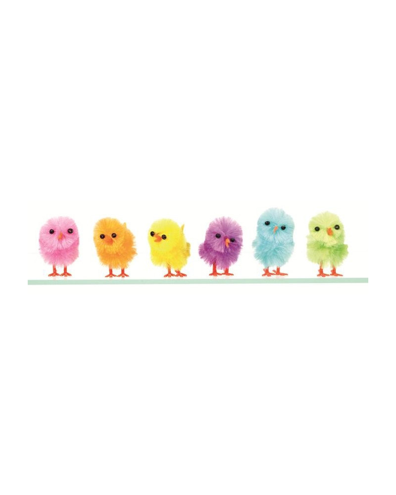 60 mini poussins multicolores