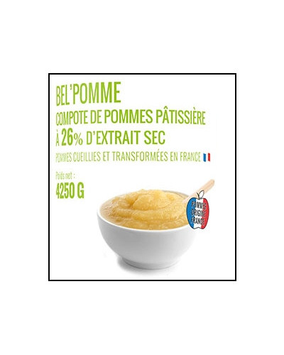 Grande boîte de Compote de pomme 26%