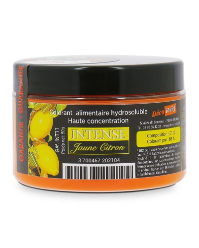 Colorant intense jaune citron Déco Relief (pot de 50gr)