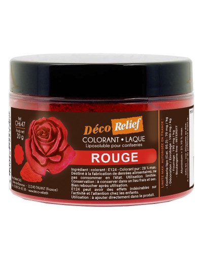 Colorant laqué liposoluble rouge (20g)