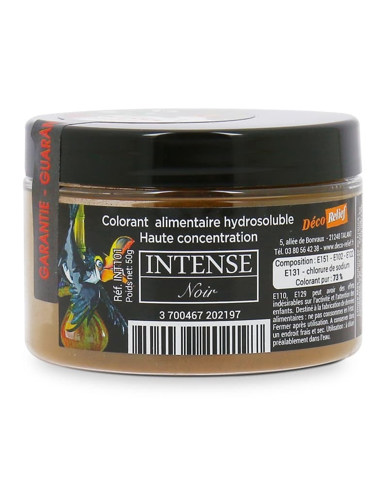 Colorant intense noir Déco Relief (en pot de 50gr)