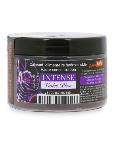 Colorant intense violet-bleu Déco Relief (pot de 50gr)