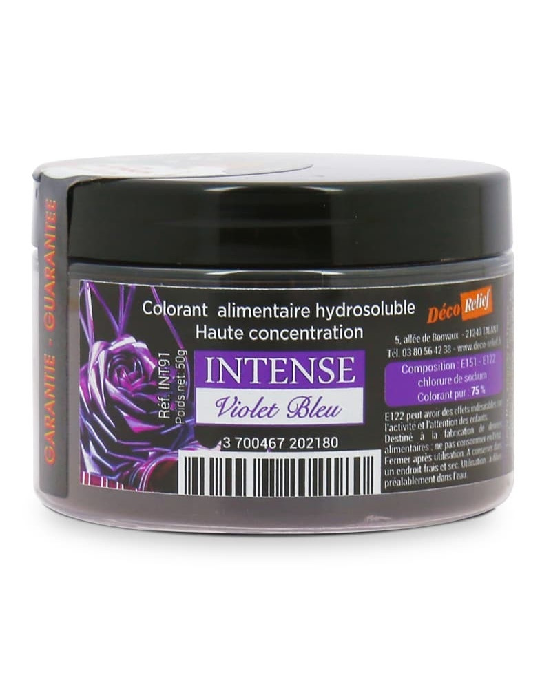 Colorant intense violet-bleu Déco Relief (pot de 50gr)