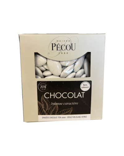 Dragées chocolat blanc vernis