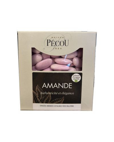 Dragées amandes catalanes rose ballerine