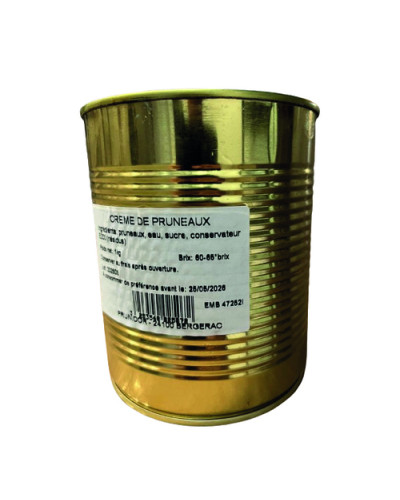 Crème de pruneaux en boite 4/4 PRUNIDOR