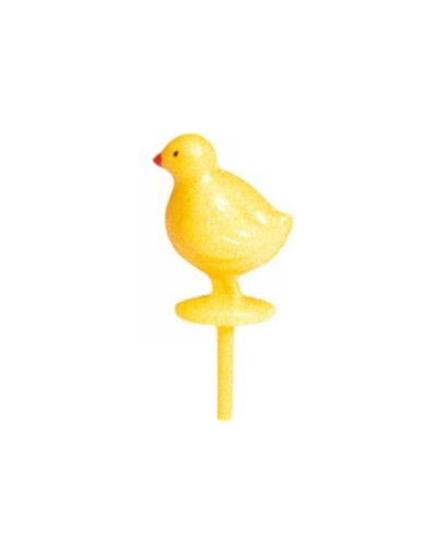 100 poussins plastique sur pique