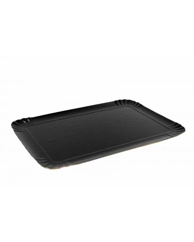 25 plateaux traiteur noirs 19x28 cm