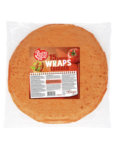 Wrap tortilla de blé à la tomate