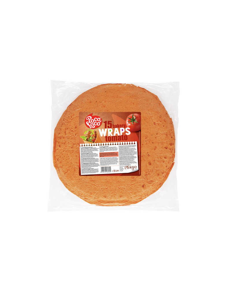 Wrap tortilla de blé à la tomate