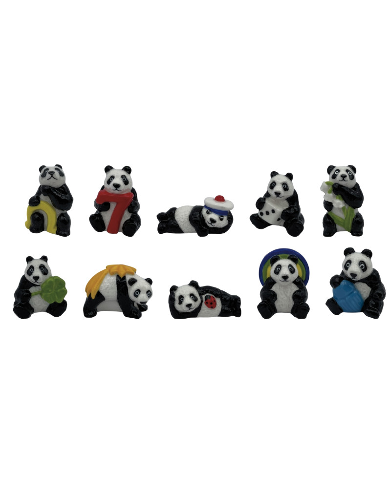 Collection de fèves "PANDAS DU BONHEUR"
