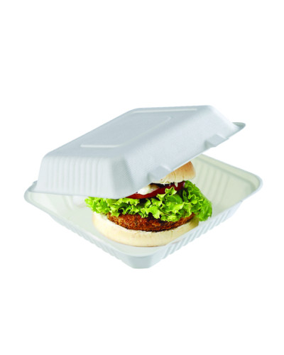 Boites à hamburger bagasse x50