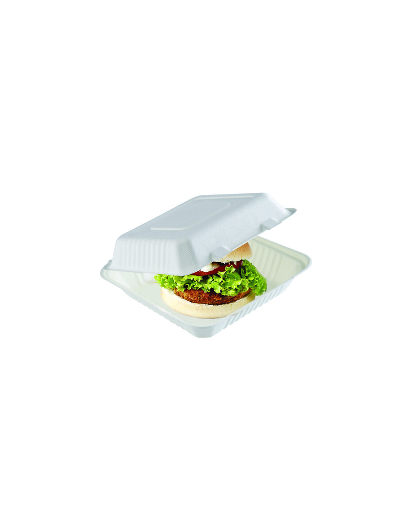 Boites à hamburger bagasse x50