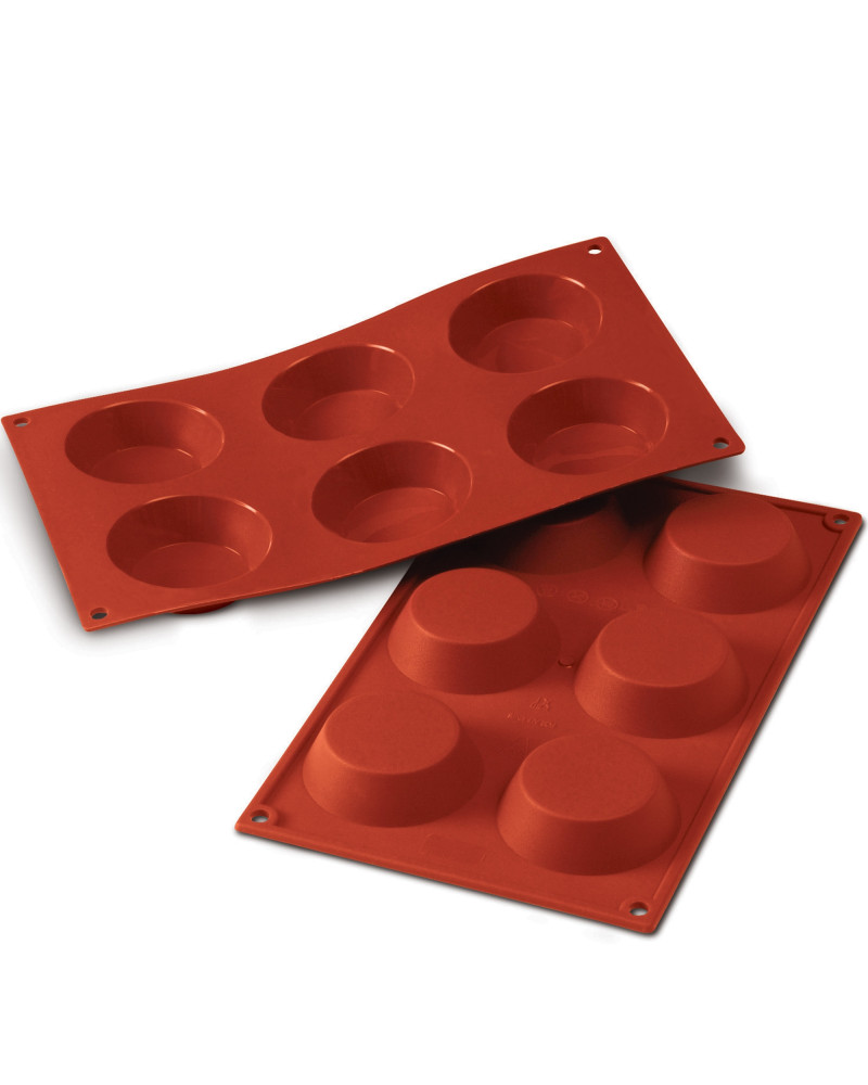 Moule silicone 6 tartelettes diamètre 70mm