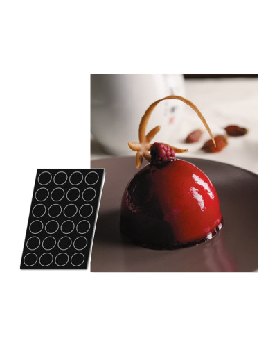 Moule silicone 24 demi-sphères