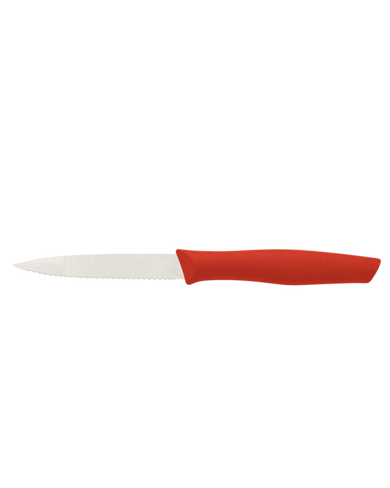 Couteau office cranté ROUGE