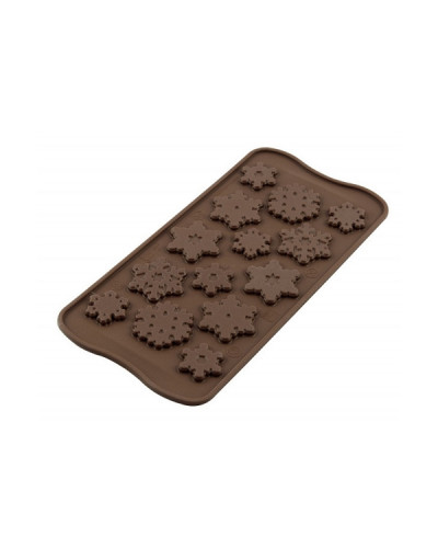 Plaque silicone EasyChoc 14 flocons