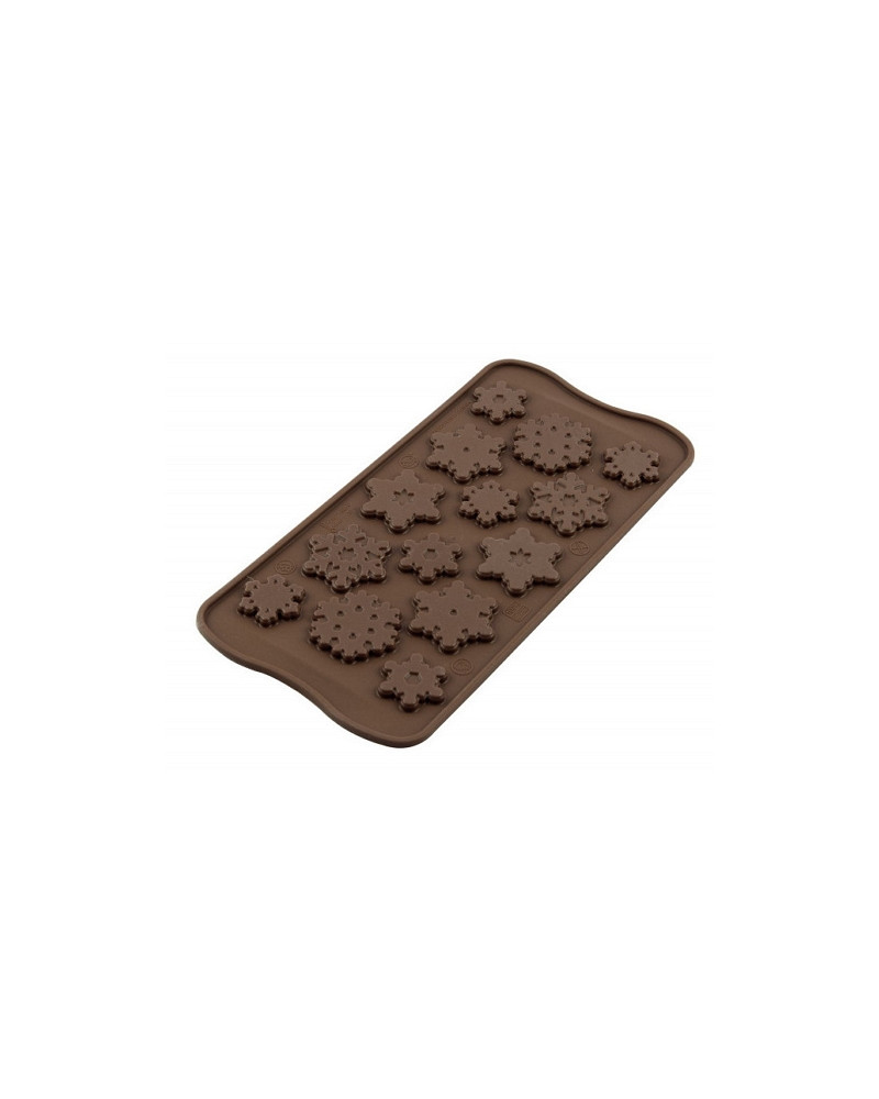 Plaque silicone EasyChoc 14 flocons